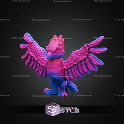 Super Basic STL Print In Place Cute Harpy Eagle