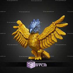 Super Basic STL Print In Place Cute Harpy Eagle