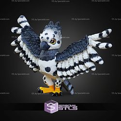 Super Basic STL Print In Place Cute Harpy Eagle