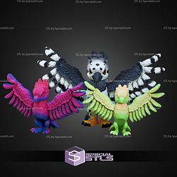 Super Basic STL Print In Place Cute Harpy Eagle