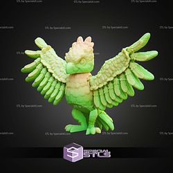 Super Basic STL Print In Place Cute Harpy Eagle