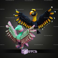 Super Basic STL Print in Place Flexi Great Hornbill