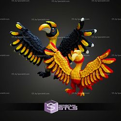 Super Basic STL Print in Place Flexi Great Hornbill