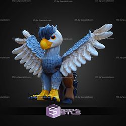 Super Basic STL Print in Place Flexi Hippogriff