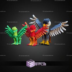 Super Basic STL Print in Place Flexi Hippogriff