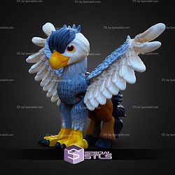 Super Basic STL Print in Place Flexi Hippogriff