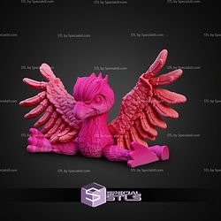 Super Basic STL Print in Place Flexi Hippogriff