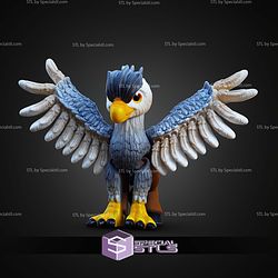Super Basic STL Print in Place Flexi Hippogriff