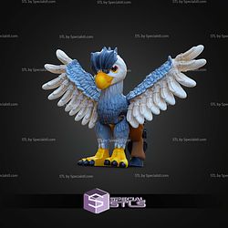 Super Basic STL Print in Place Flexi Hippogriff