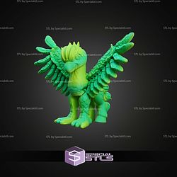 Super Basic STL Print in Place Flexi Hippogriff