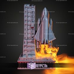 Super Basic STL Rocket Liftoff