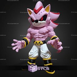 Super Basic STL Shadow Sonic Majin Buu Multipart