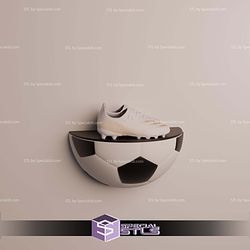 Super Basic STL Soccer Ball Display Shelf