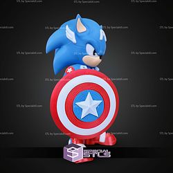 Super Basic STL Sonic Captain American Multipart