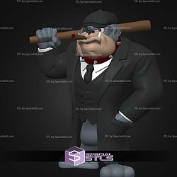 Super Basic STL Spike Bull Dog Peaky Blinders Multipart