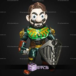 Super Basic STL Super Soldier Mario Multipart
