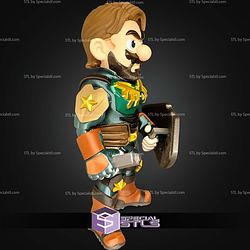 Super Basic STL Super Soldier Mario Multipart
