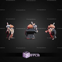 Super Basic STL Taz Peaky Blinder Multipart
