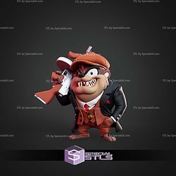 Super Basic STL Taz Peaky Blinder Multipart