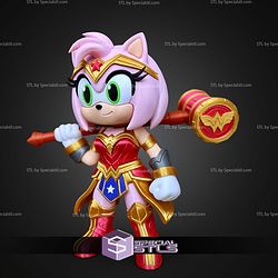 Super Basic STL Wonder Woman Amy Rose Multipart