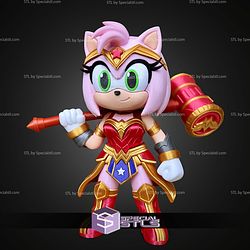 Super Basic STL Wonder Woman Amy Rose Multipart