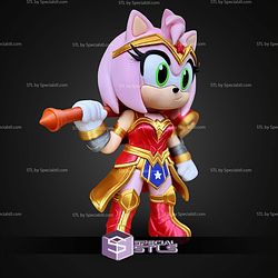 Super Basic STL Wonder Woman Amy Rose Multipart