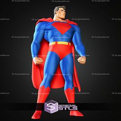Superman Animated Museum Pose STL Files