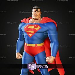 Superman Animated Museum Pose STL Files