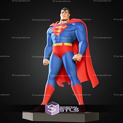 Superman Animated Museum Pose STL Files