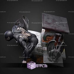 Symbiote Spider Man Chimney STL Files