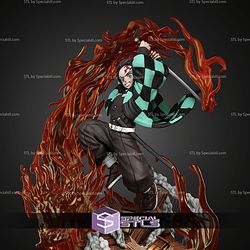 Tanjiro Kamado Demon Slayer 350mm Fire STL Files