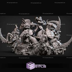 The Devastation of Baal Diorama WH40K STL Miniatures