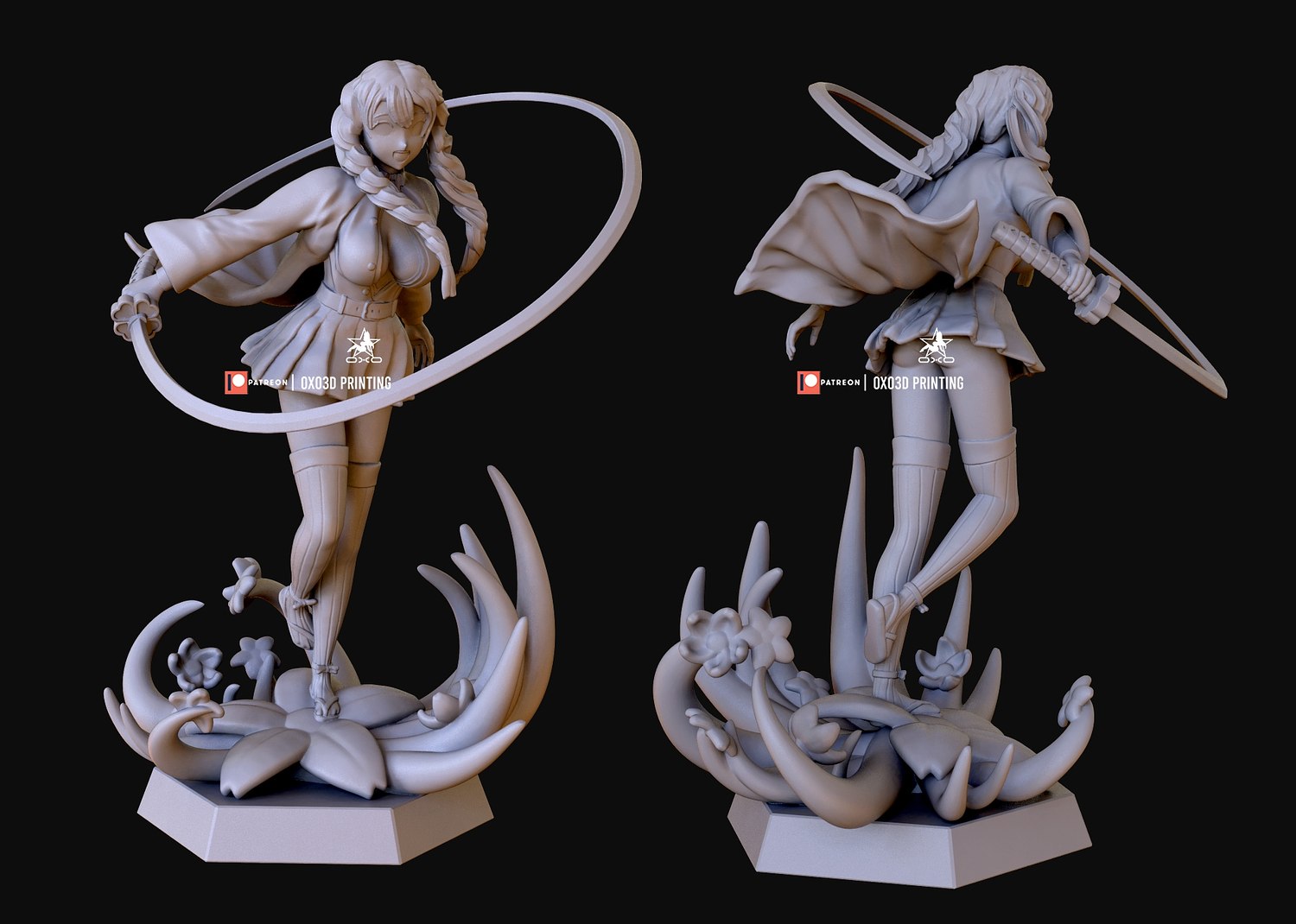 Mitsuri Kanroji STL Files From Demon Slayer 3D Model