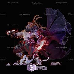 Tiger Warrior With Gun STL Files