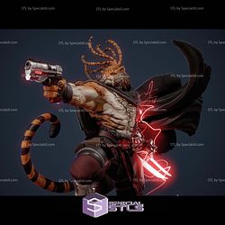 Tiger Warrior With Gun STL Files
