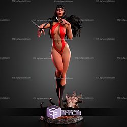 Vampirella And Bat 284mm STL Files
