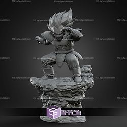 Vegeta Battle Confident STL Files