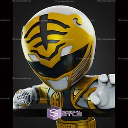 White Ranger Chibi 160mm STL Files