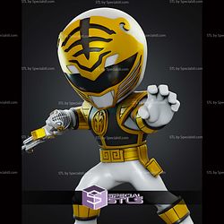 White Ranger Chibi 160mm STL Files