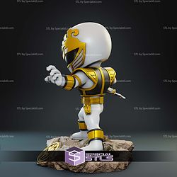 White Ranger Chibi 160mm STL Files