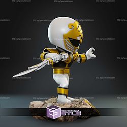 White Ranger Chibi 160mm STL Files