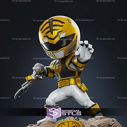 White Ranger Chibi 160mm STL Files