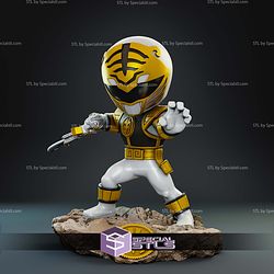 White Ranger Chibi 160mm STL Files