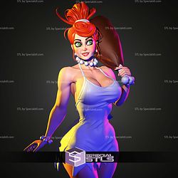 Wilma Flinstone Stylized STL Files