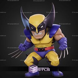 Wolverine Classic Angry Chibi STL Files