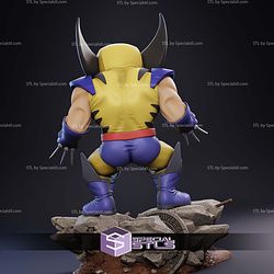 Wolverine Classic Angry Chibi STL Files