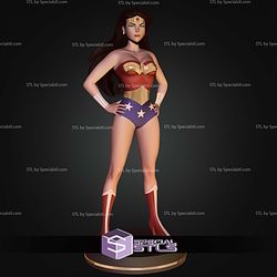 Wonder Woman Animated Museum Pose STL Files