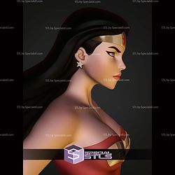 Wonder Woman Animated Museum Pose STL Files
