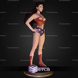 Wonder Woman Animated Museum Pose STL Files