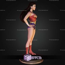 Wonder Woman Animated Museum Pose STL Files